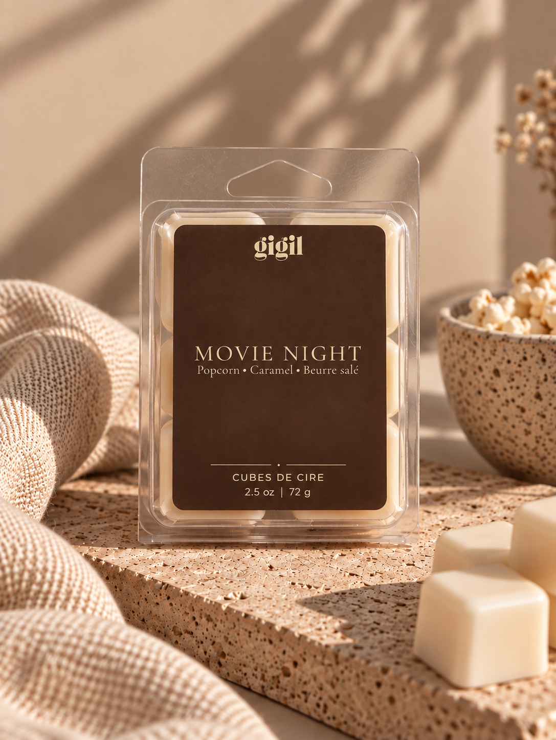 Movie night - cubes de cire