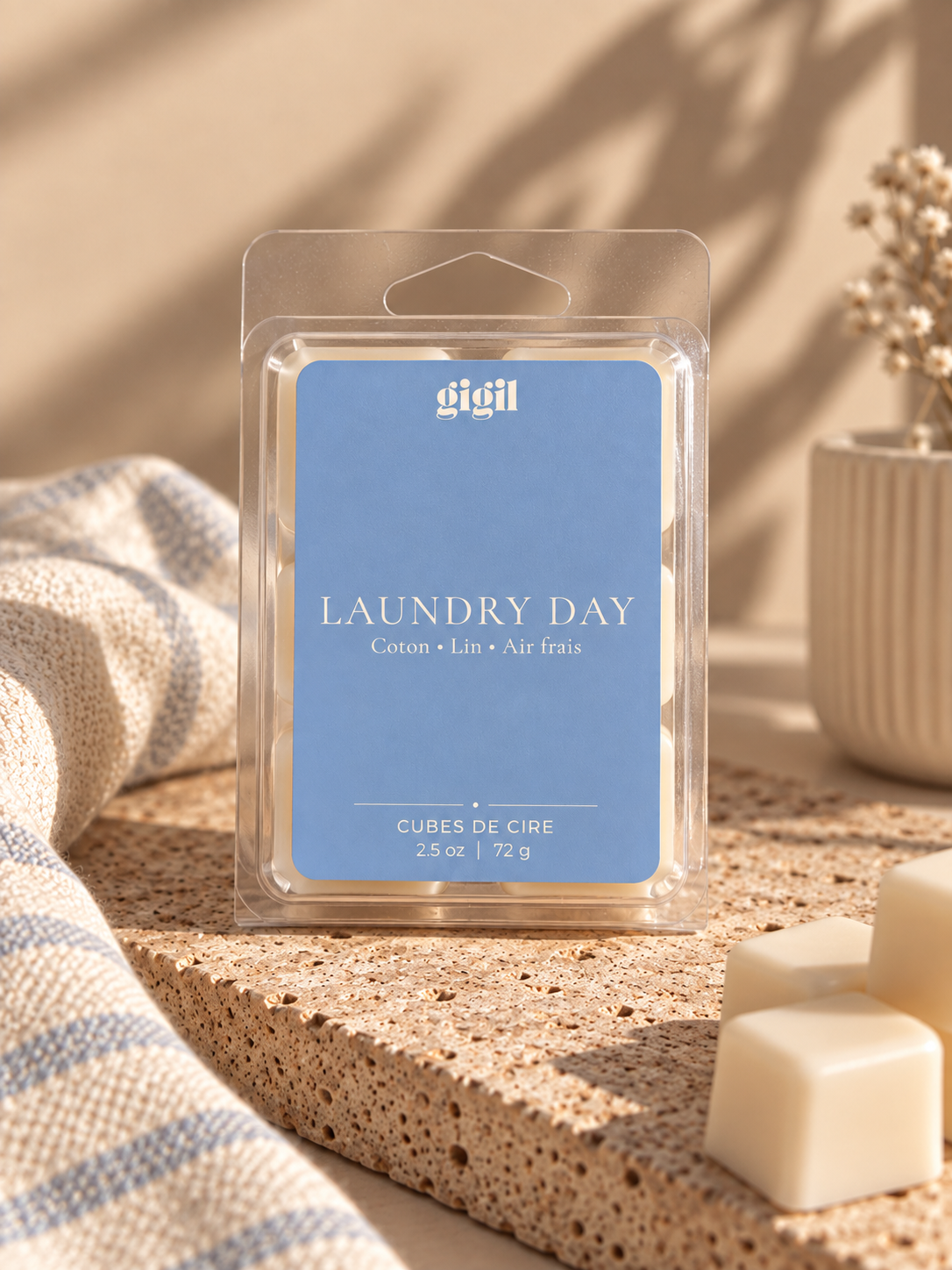 Laundry day - cubes de cire
