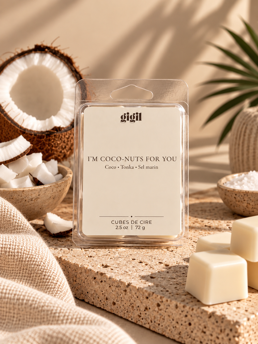 I'm coco-nuts for you - cubes de cire